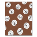 Brown White Spiky Orb Arrangement Rug