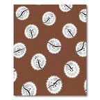 Brown White Spiky Orb Arrangement Rug