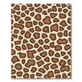 Brown Spots Animal Print Rug