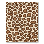 Brown Spots Animal Print Rug