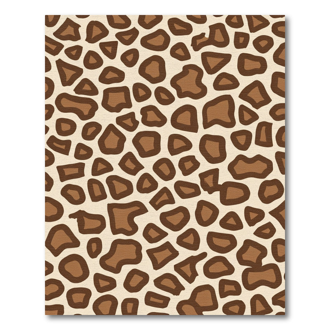 Brown Spots Animal Print Rug