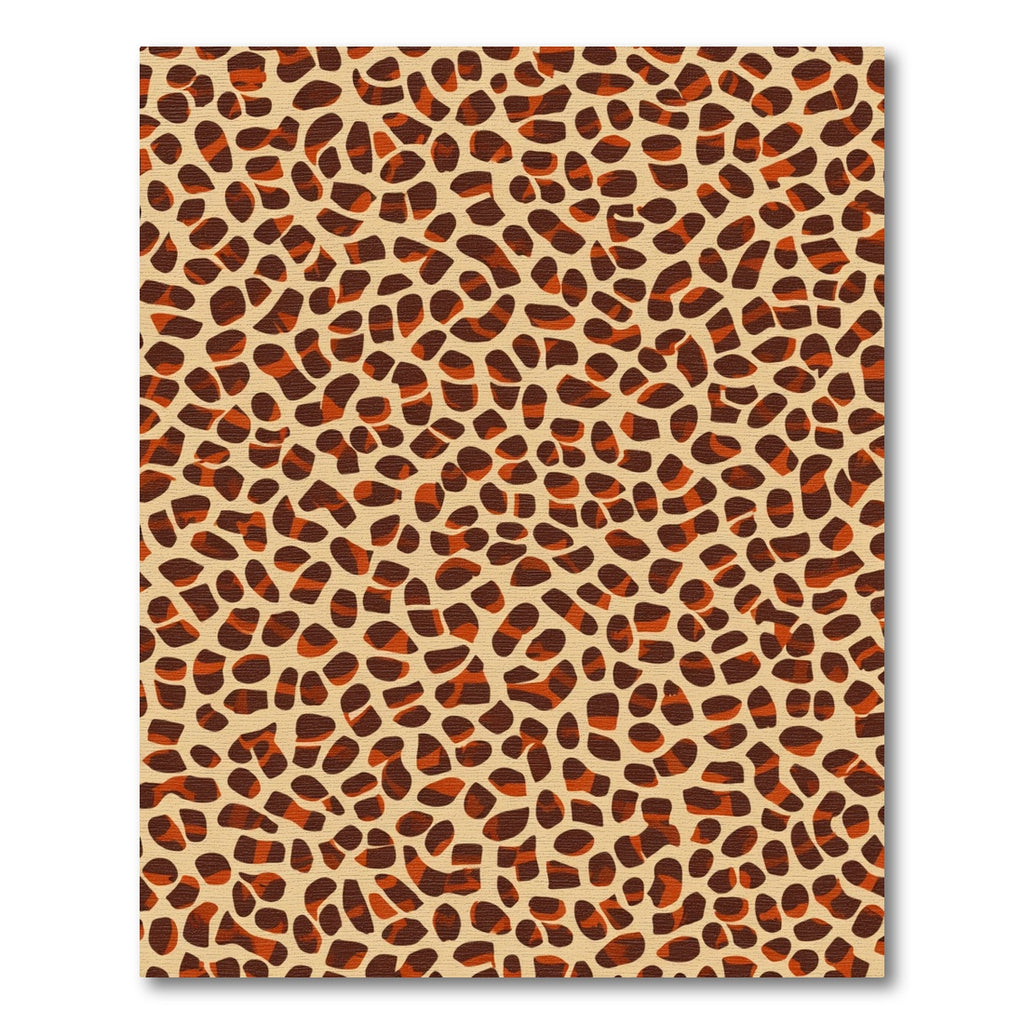Earthy Leopard Spot Imprint Rug