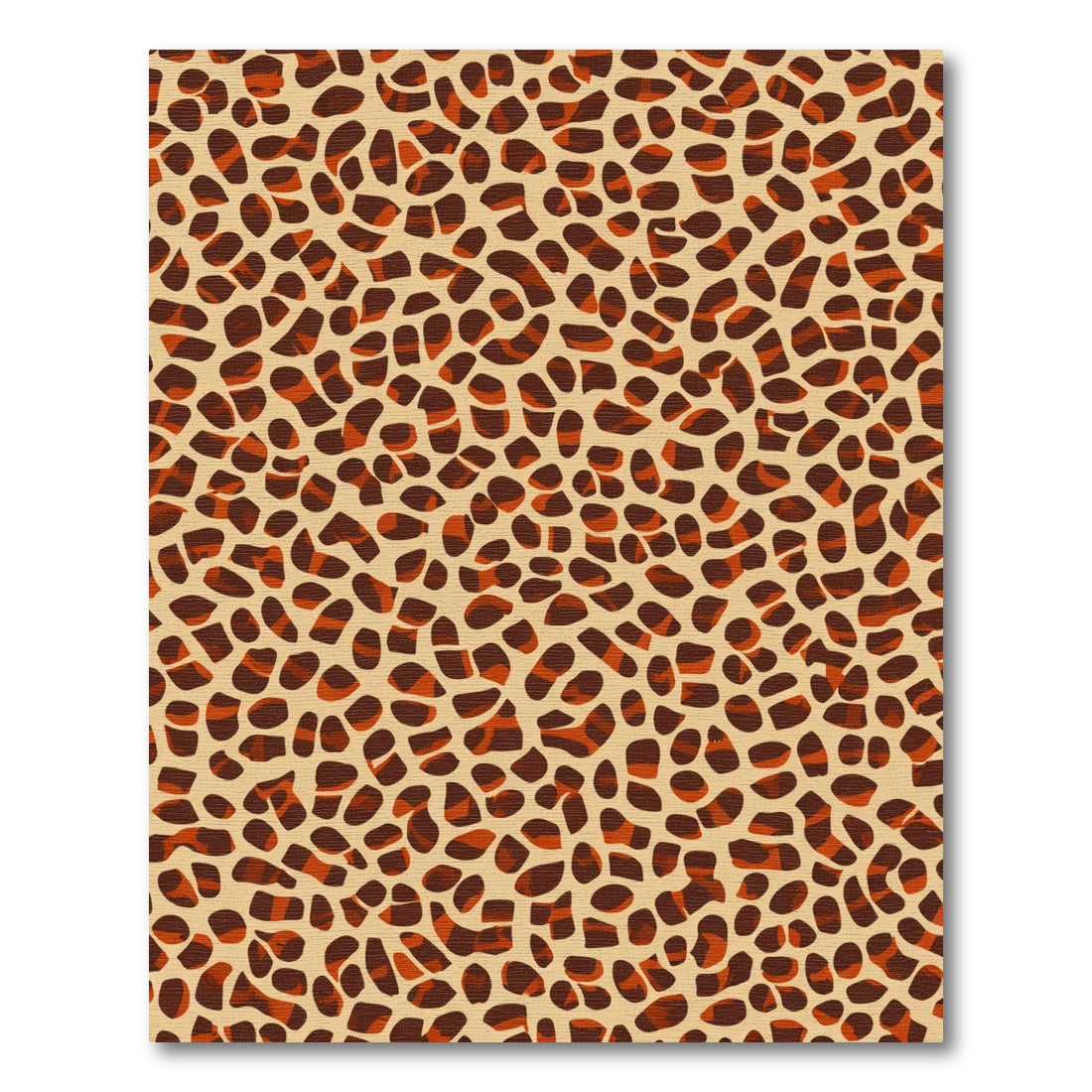 Earthy Leopard Spot Imprint Rug