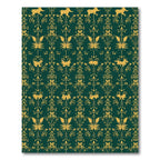 Emerald Gold Baroque Animal Scroll Rug