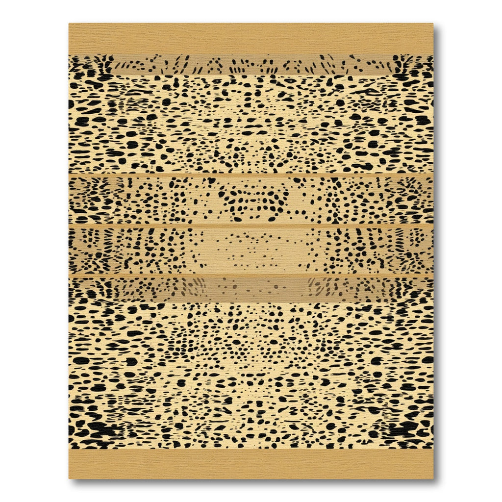 Sandy Beige Black Speckled Stripe Rug