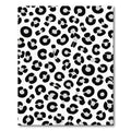 Monochromatic Black White Spots Rug