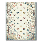 Whimsical Butterfly Garden Meadow Rug