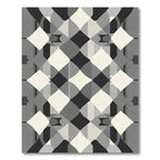 Monochromatic Geometric Diamond Arrangement Rug
