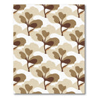 Earthy Brown Organic Tree Branches Rug