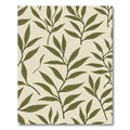 Cream Olive Branch Botanical Foliage Rug