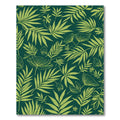 Emerald Green Tropical Foliage Rug