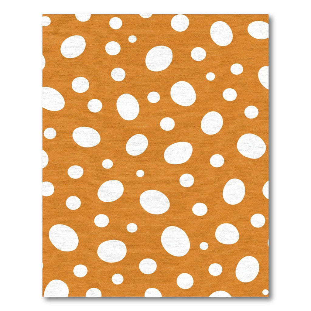 Golden White Polka Dot Scatter Rug
