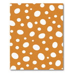 Golden White Polka Dot Scatter Rug