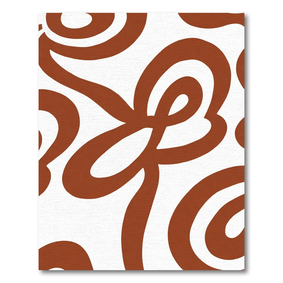 Bold Swirl Brown Abstract Rug