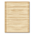 Warm Beige Horizontal Texture Border Rug