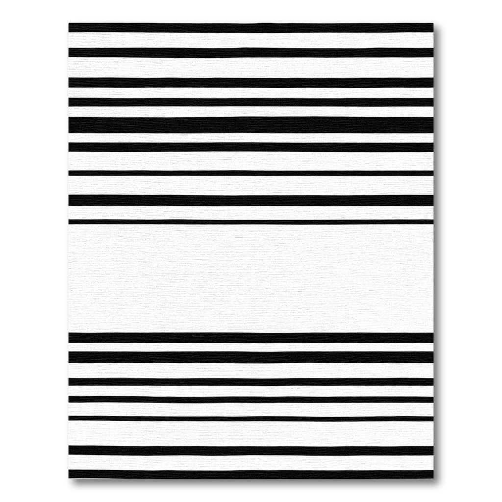 Bold Black White Striped Harmony Rug