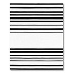 Bold Black White Striped Harmony Rug
