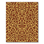Giraffe Spot Earthy Brown Yellow Rug