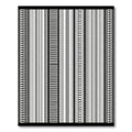 Monochromatic Striped Geometric Bands Rug