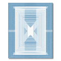 Cool Blue Gradient Square Tunnel Rug