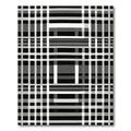 Monochromatic Overlapping Checkerboard Grid Rug