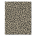 Classic Black Spotted Tan Animal Print Rug