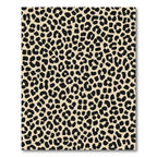 Classic Black Spotted Tan Animal Print Rug
