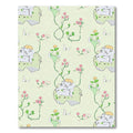 Whimsical Pink Floral Vine Accents Rug