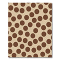Classic Brown Dot Scatter Rug