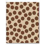 Classic Brown Dot Scatter Rug