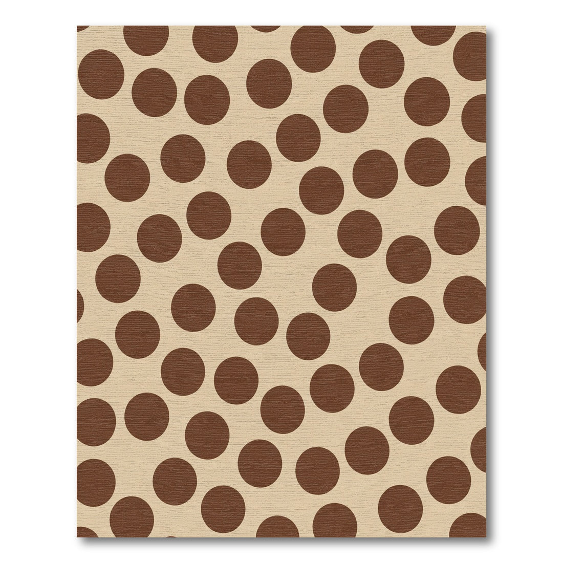 Classic Brown Dot Scatter Rug