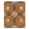 Earthy Tone Concentric Circles Rug