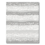 Silver Abstract Dotted Stripe Rug