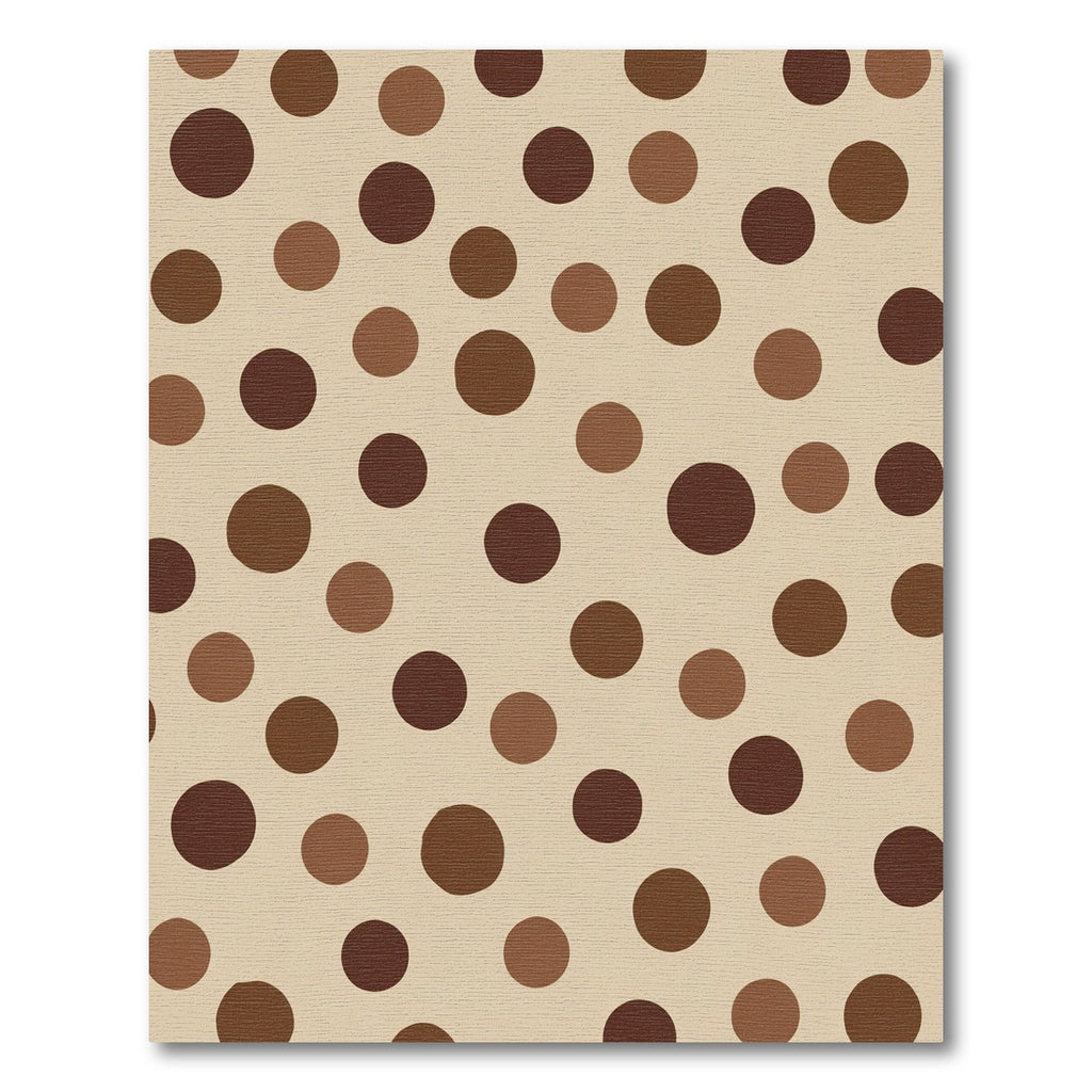 Brown And Tan Polka Dot Circles Rug