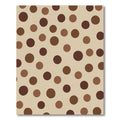 Brown And Tan Polka Dot Circles Rug