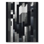 Monochromatic Textured Vertical Shards Rug