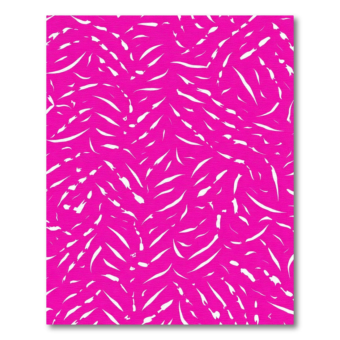 Vibrant Pink White Abstract Strokes Rug