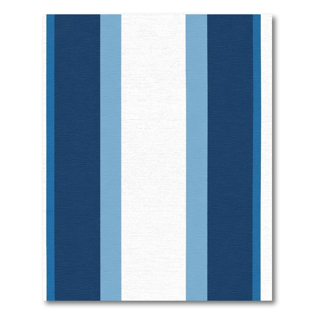 Bold Blue White Stripe Rug