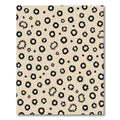Black Floral Bloom Field Rug