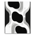 Monochrome Abstract Flowing Waves Rug