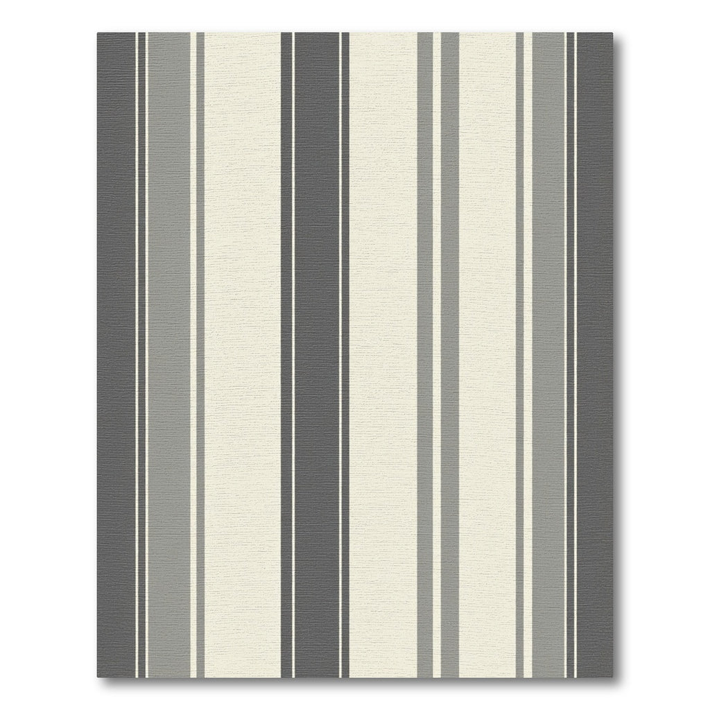 Modern Gray Cream Vertical Stripes Rug