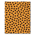Orange Black Polka Dot All Over Rug