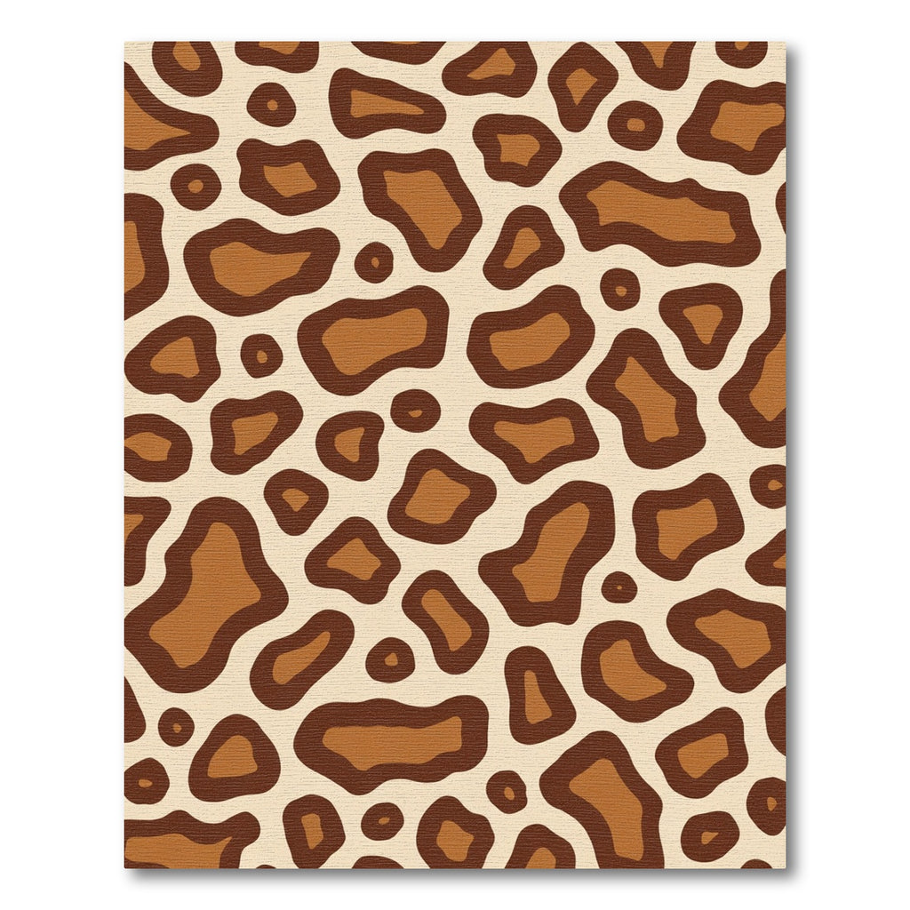 Brown Tan Animal Spot Area Rug