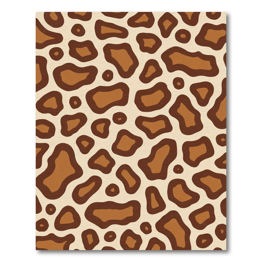 Brown Tan Animal Spot Area Rug