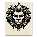 Bold Black Lion Regal Mane Rug