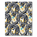 Bold Black Yellow Bird Floral Rug