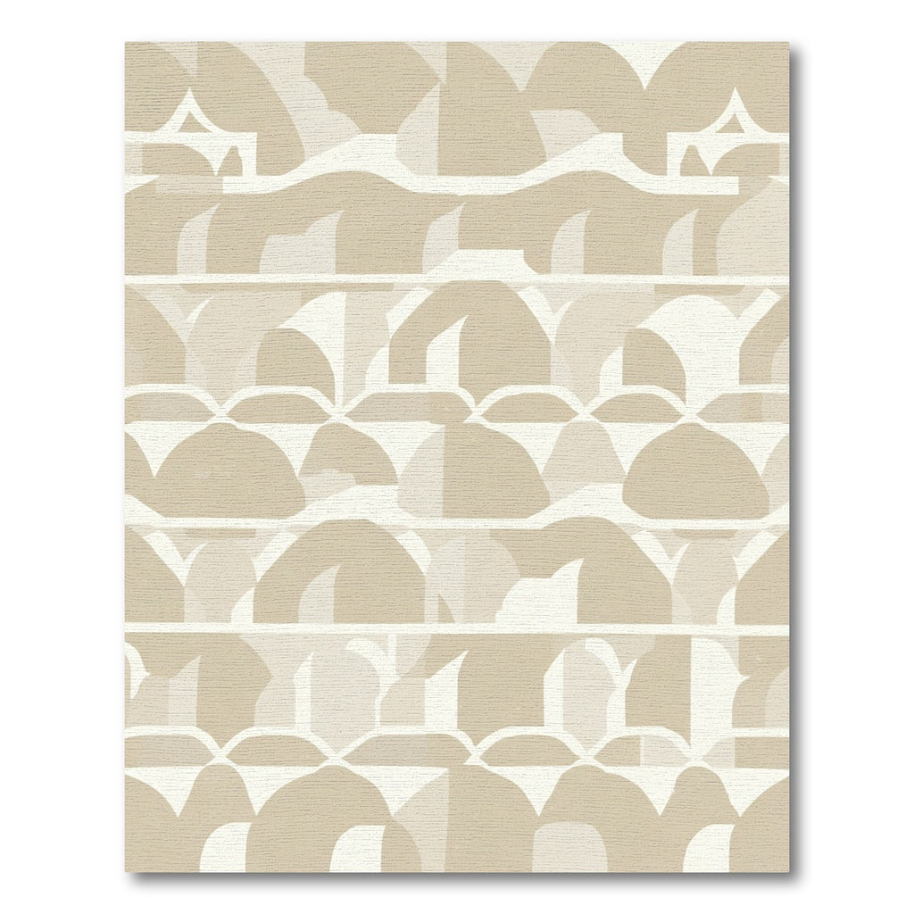 Cream Arches Organic Geometric Landscape Rug