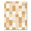 Nude Terracotta Squares Speckled Pattern Rug