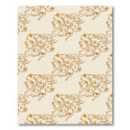 Vintage Gold Floral Swirl Rug