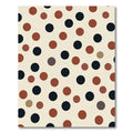 Terracotta Black Polka Dot Scatter Rug